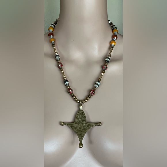 26 inch Brass bead necklace NWOT - Picture 3 of 16